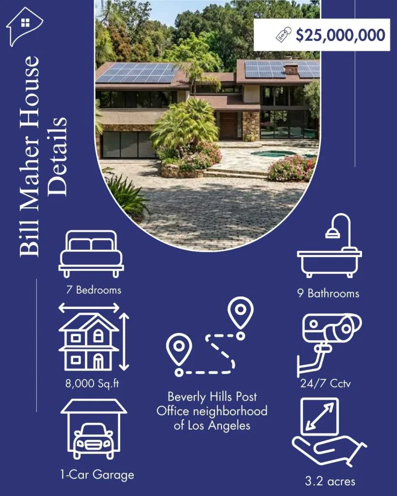 Bill Maher House: Inside His $25M Beverly Hills Mansion 2 Bill Maher House