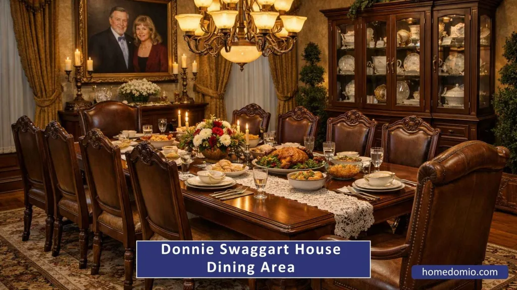 Donnie Swaggart House In Baton Rouge Louisiana - Full Celebrity Home Tour 6 The Dining Room : Sunday Meals and Family Gatherings