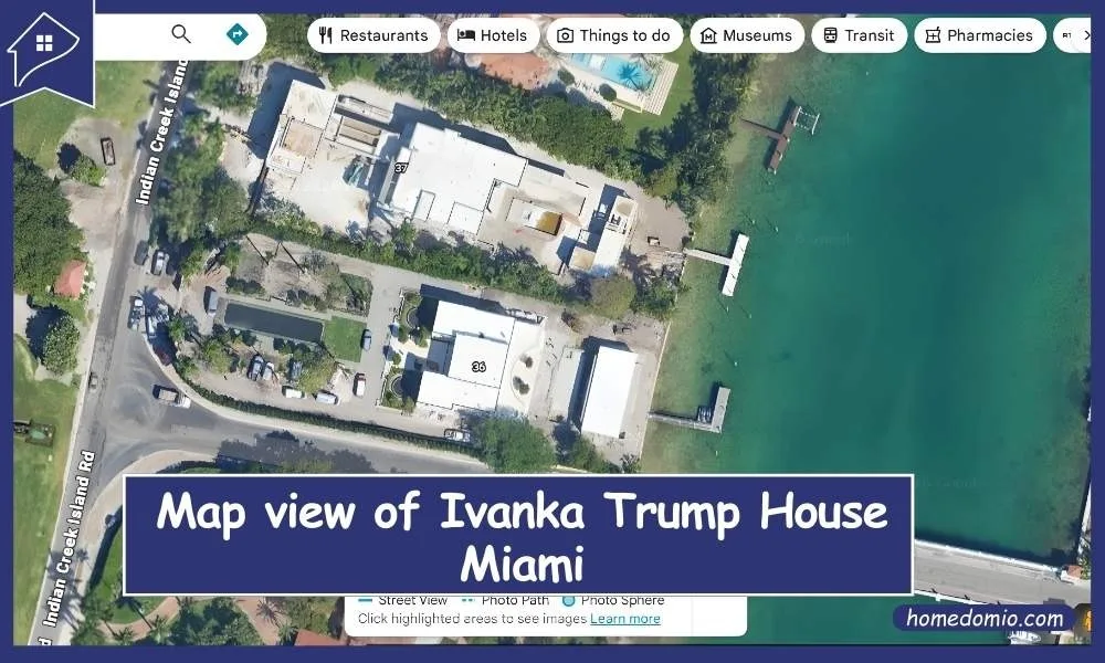 Ivanka Trump House Miami  Location & Map View