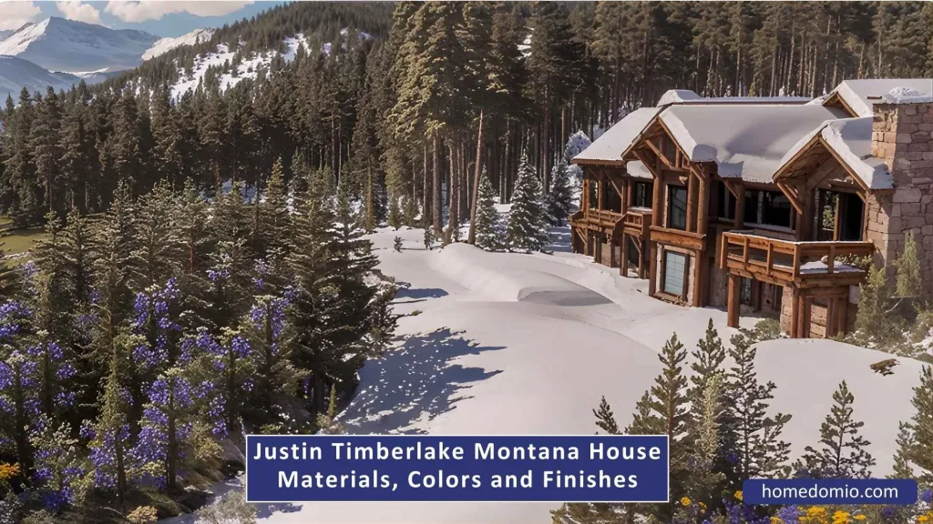 Justin Timberlake Montana House At Yellowstone Club Big Sky - Full Celebrity Home Tour 12 Materials, Colors, Lighting and Finishes
