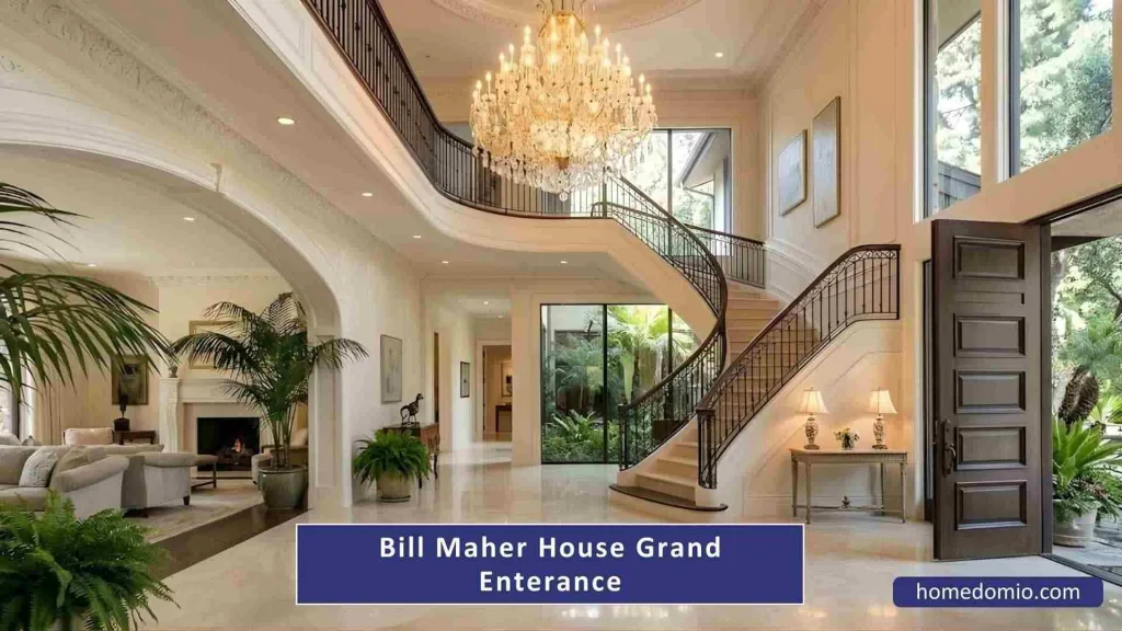 Bill Maher House: Inside His $25M Beverly Hills Mansion 4 The Grand Welcome: First Steps Inside