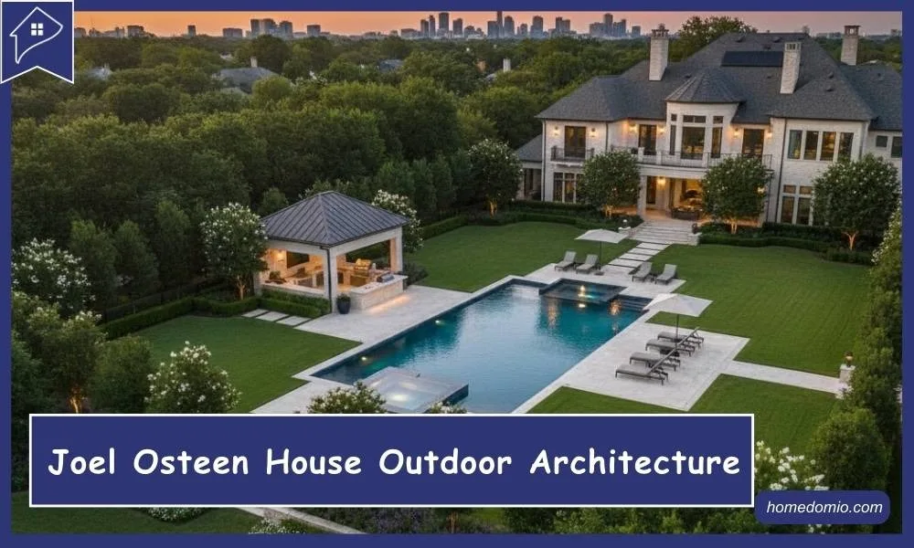 Inside The Joel Osteen House: A $15 Million Houston Landmark 11 Outdoor Architecture: Pool & Landscaping
