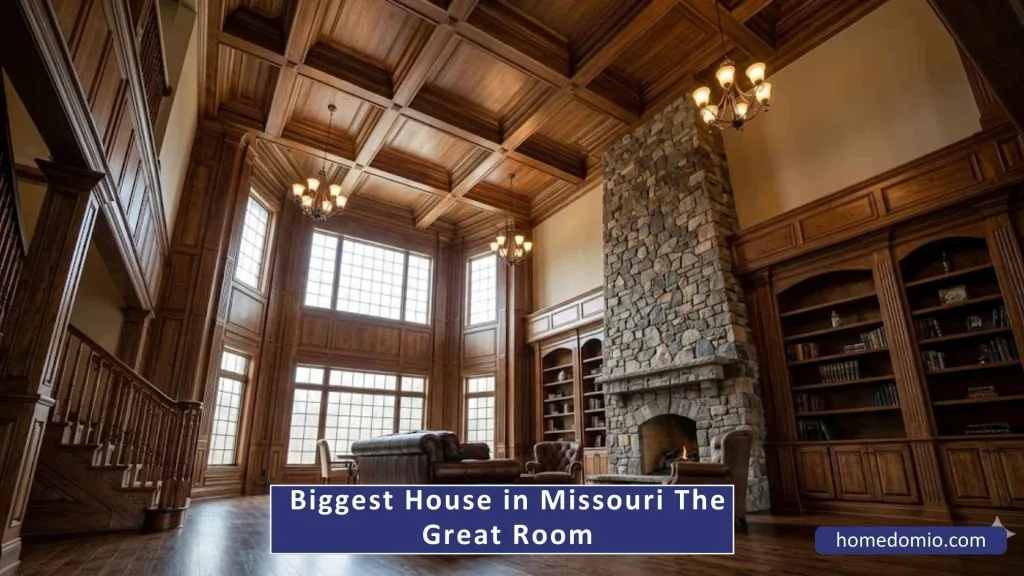 Biggest House In Missouri - Chateau Pensmore Full Tour And Complete Guide 6 The Great Room - With a 32 Foot Ceiling