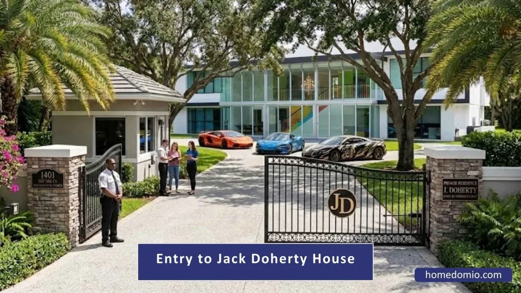 Entry to Jack Doherty House Southwest Ranches, Florida  & First Impression