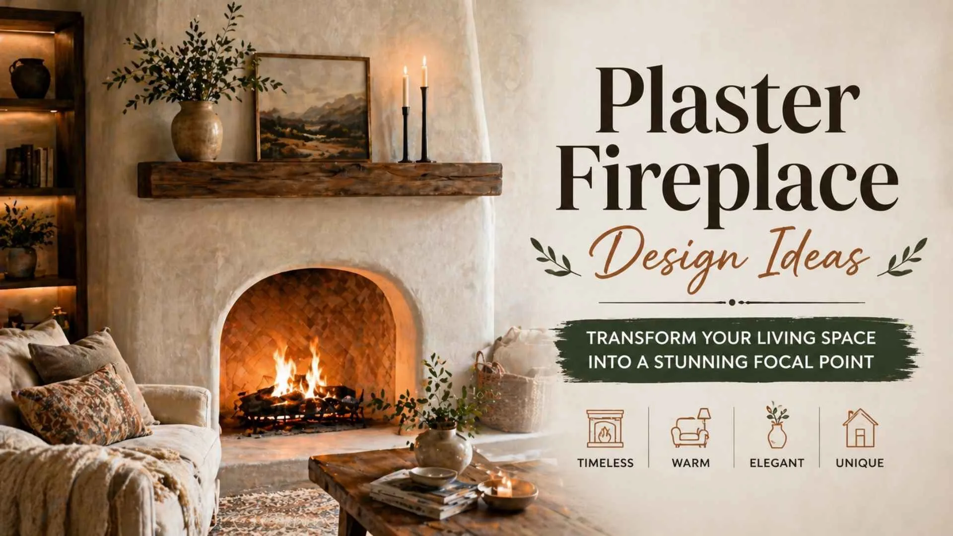 Plaster Fireplace Design Ideas: Transform Your Living Space Into a Stunning Focal Point 1 Plaster Fireplace Design Ideas