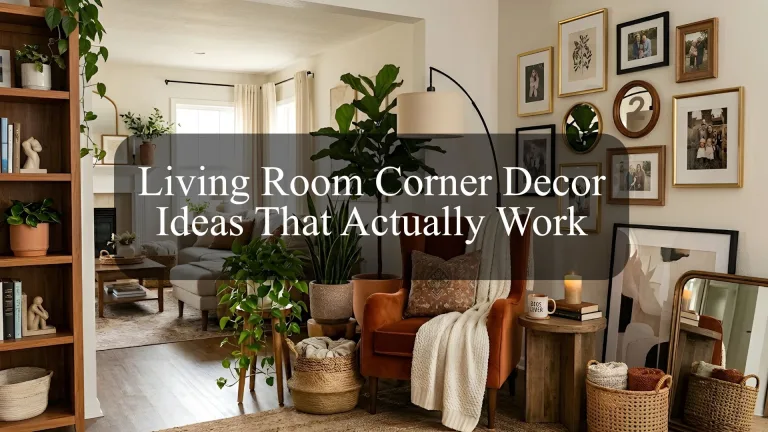 living room corner decor ideas that work