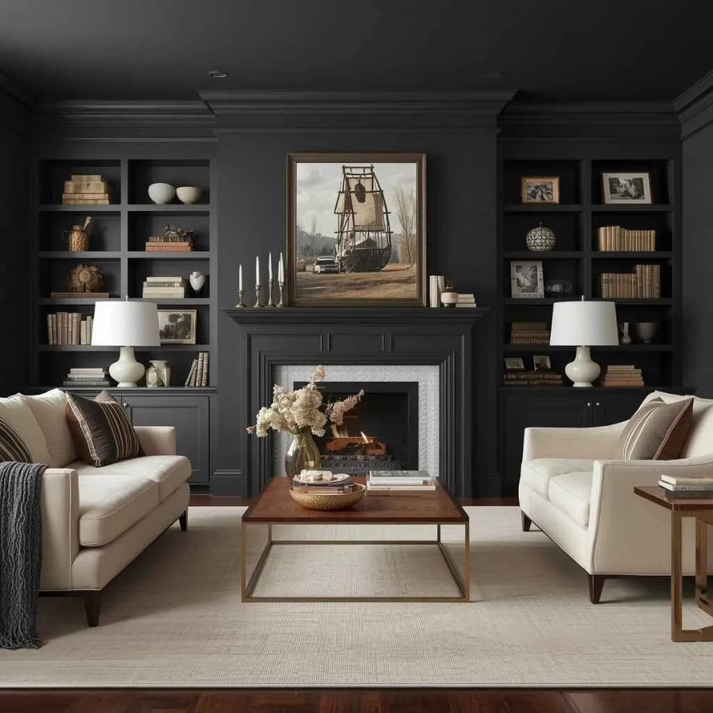 Moody Charcoal Gray Walls That Set the Tone