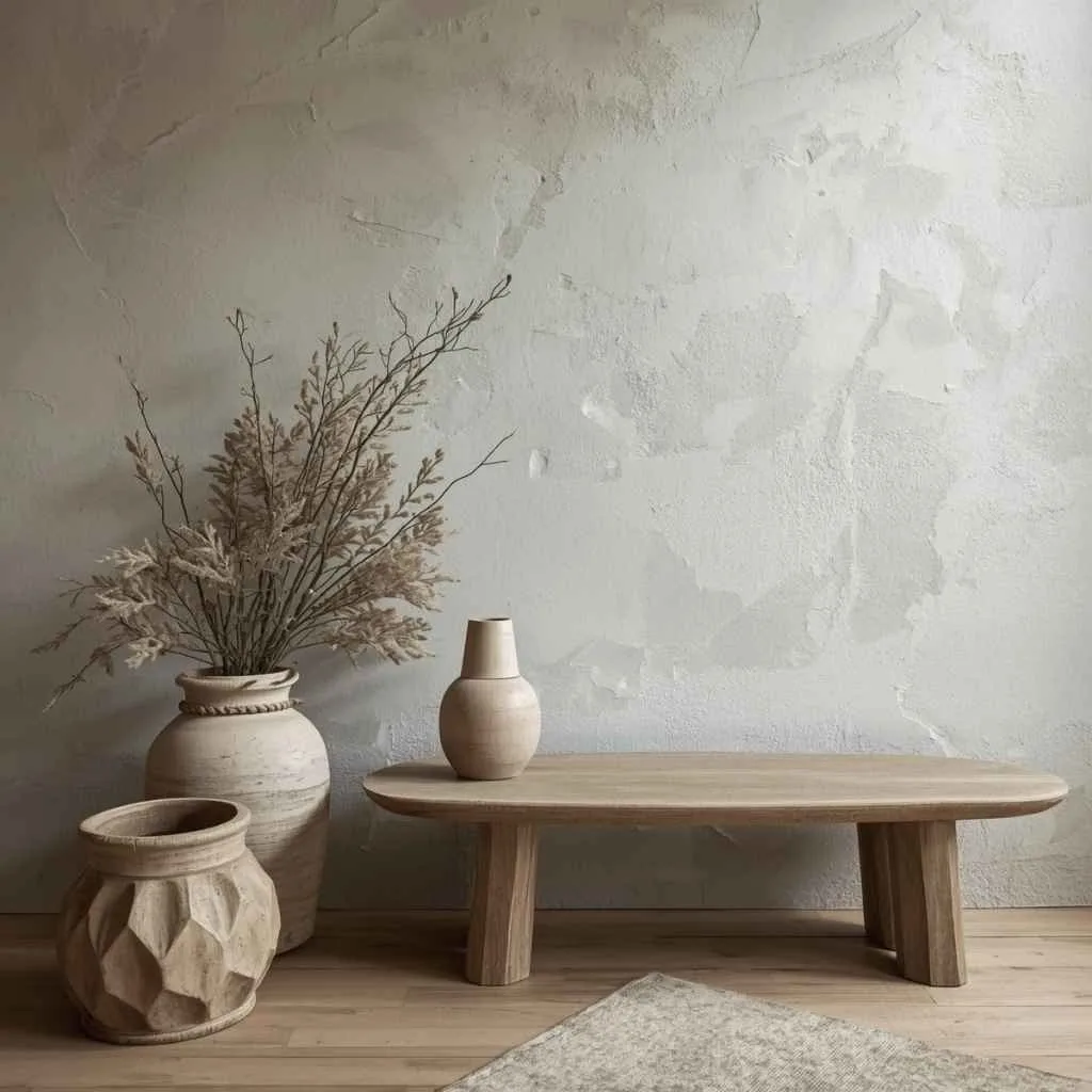 Textured Walls with Natural Finishes