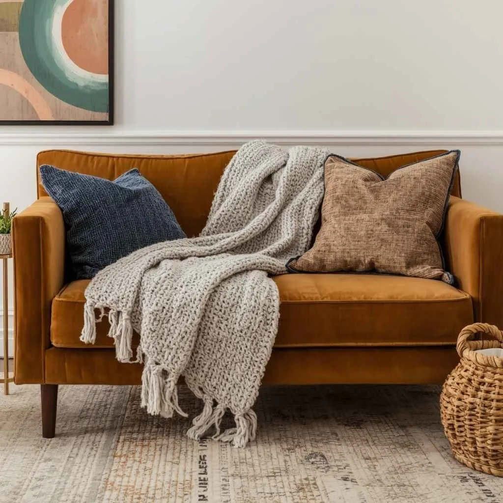 12 Modern Living Room Decor Ideas That Will Transform Your Space 7 Play with Mixed Textures and Fabrics