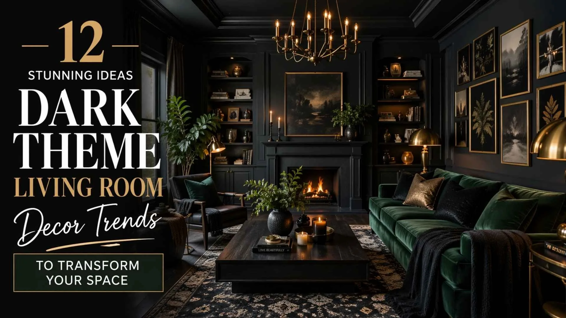 Dark Theme Living Room Decor Trends