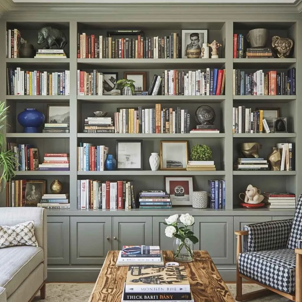12 Modern Living Room Decor Ideas That Will Transform Your Space 10 Style a Stunning Bookshelf or Built-In Display
