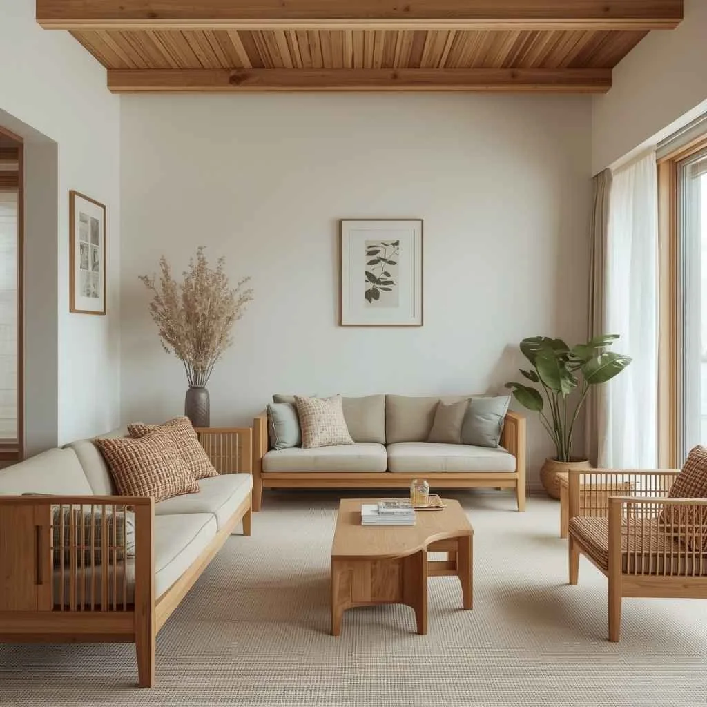 Low-Profile Wooden Furniture Design