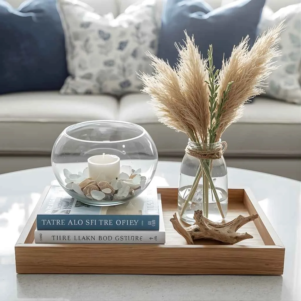 Style a Coastal Coffee Table Vignette