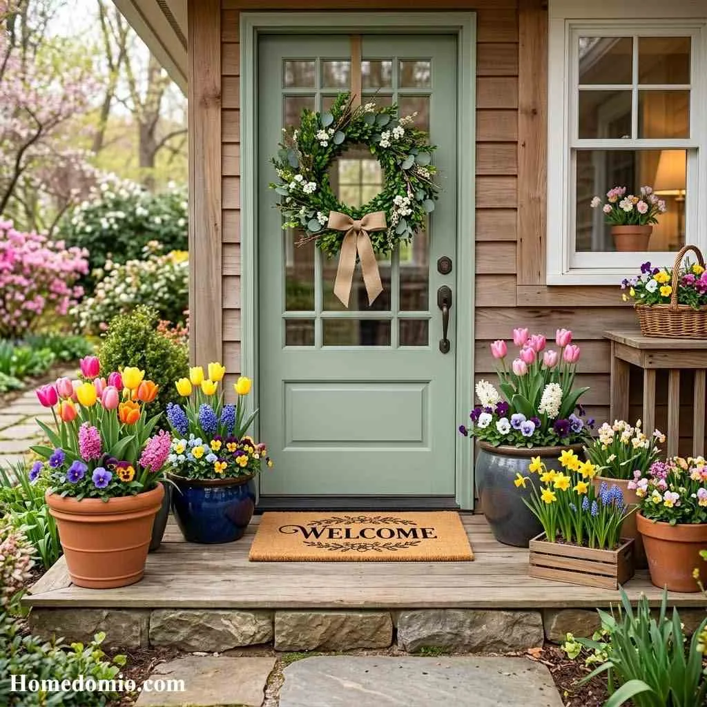 Spring Outdoor Living Ideas: Fresh Ways to Refresh Your Outdoor Space This Season 2 Create a Blooming Welcome Entry