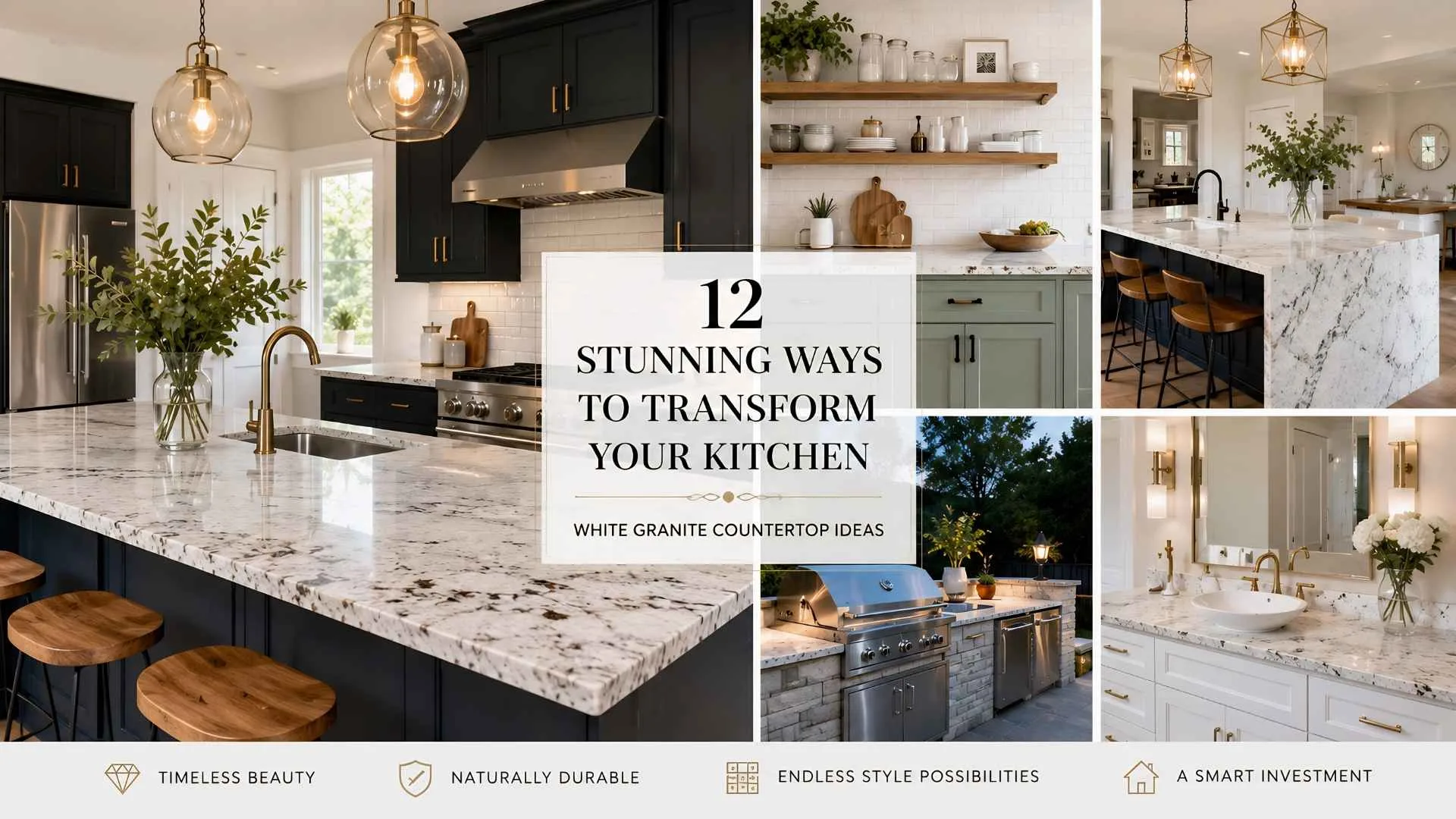 White Granite Countertop Ideas