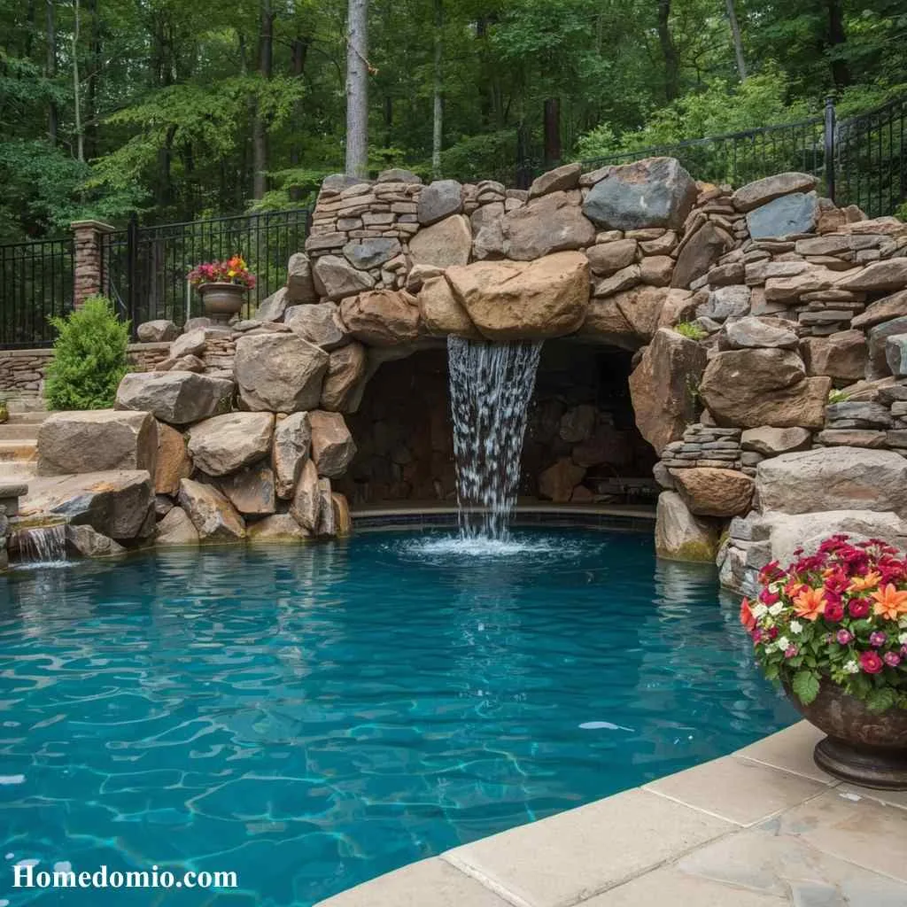 Grotto Pool with Hidden Cave Feature