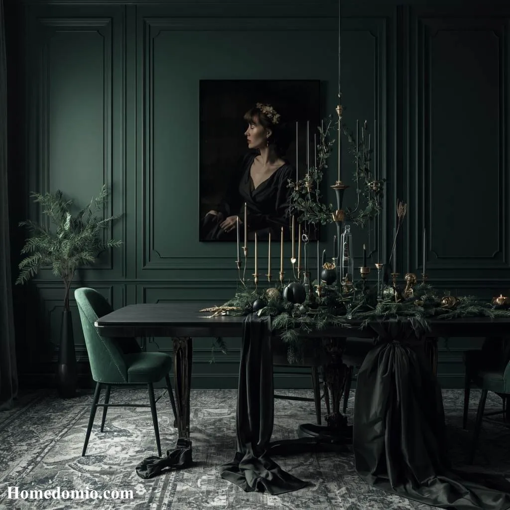 Moody and Atmospheric Dark Festive Styling