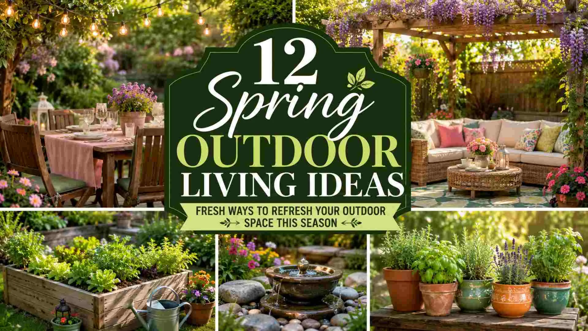Spring Outdoor Living Ideas: Fresh Ways to Refresh Your Outdoor Space This Season 1 Spring Outdoor Living Ideas