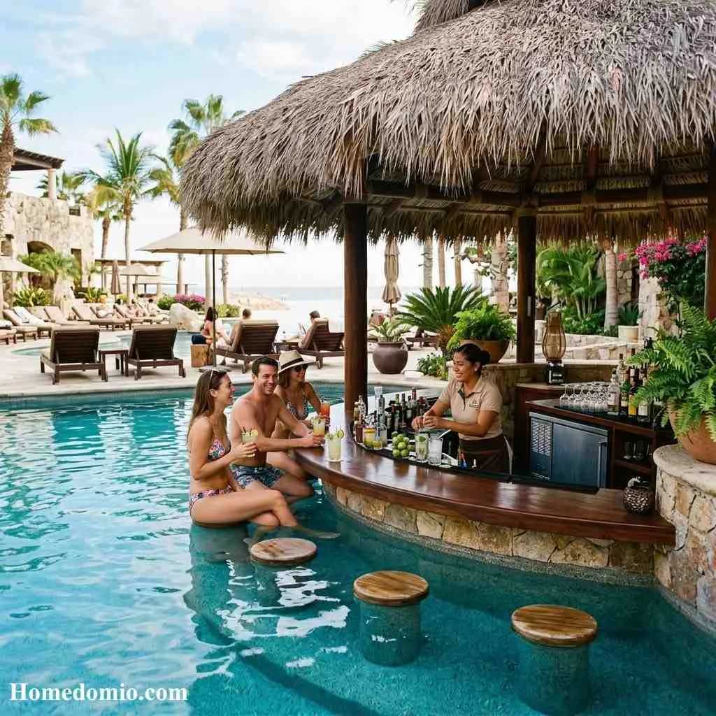  Swim Up Bar and Pool Lounge Area