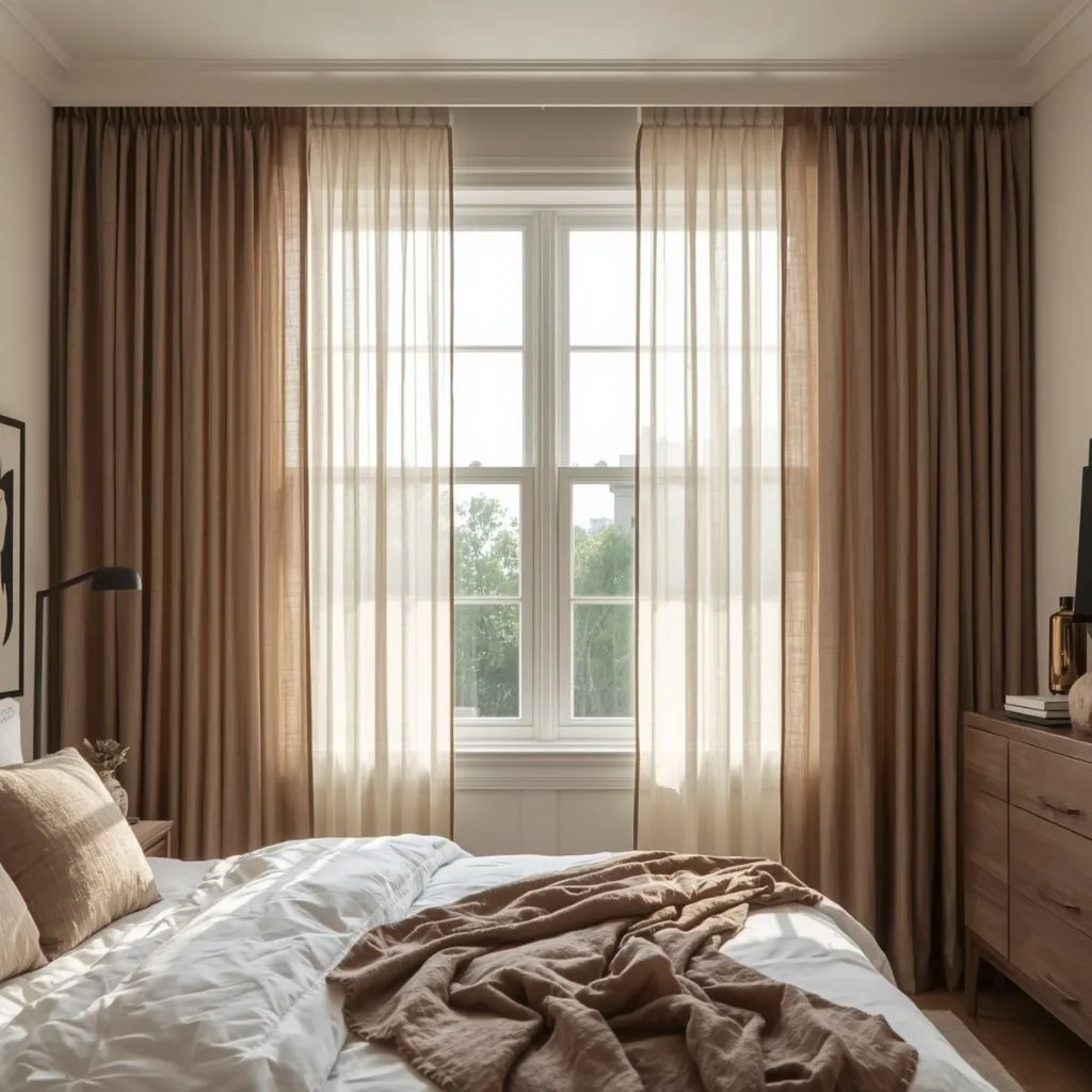 Sheer Layered Curtains for Soft, Dreamy Light