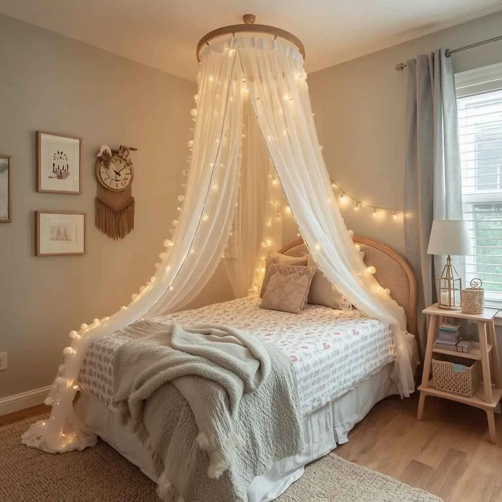 Kids Bedroom Design Ideas: 12 Creative Ways to Create a Space They Will Love 10 Add a Dreamy Canopy or Tent Above the Bed