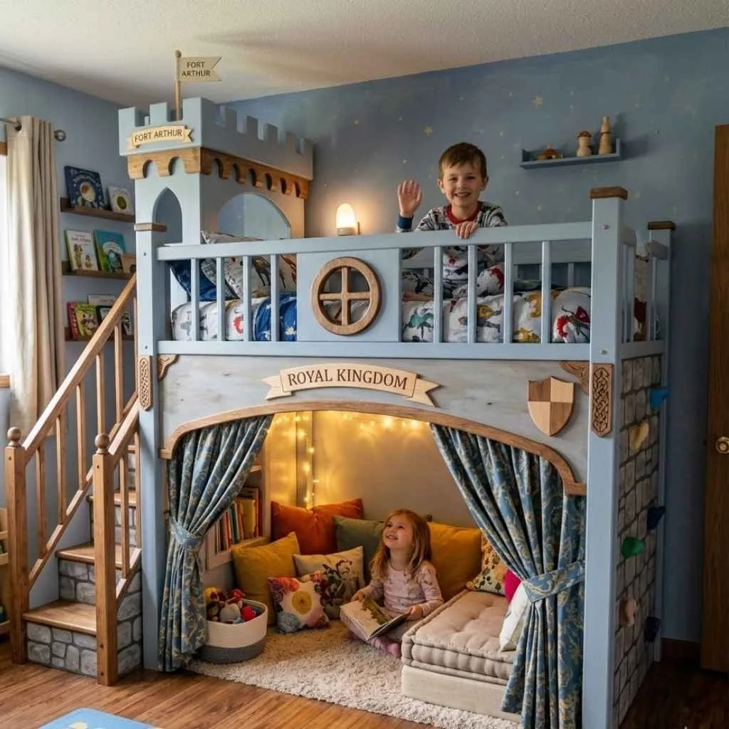 Kids Bedroom Design Ideas: 12 Creative Ways to Create a Space They Will Love 6 Build the Ultimate Bunk Bed Castle