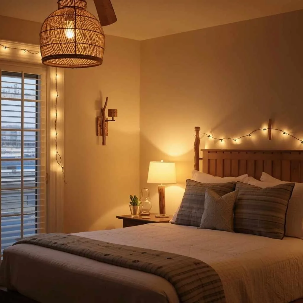  Warm Ambient Lighting With a Coastal Touch