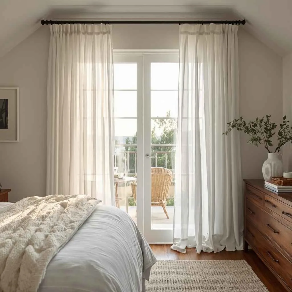 Sheer White Linen Curtains for a Breezy Feel