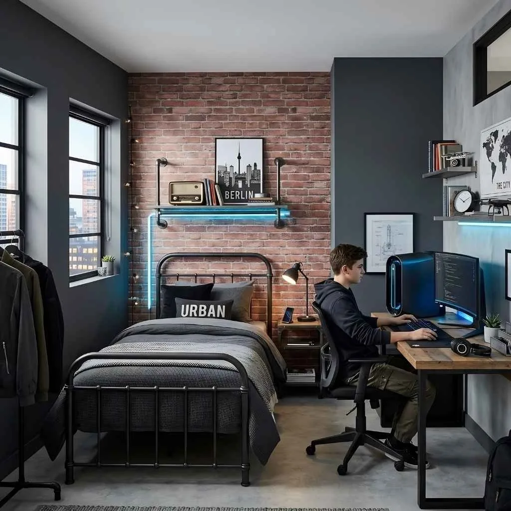 Urban Gray and Industrial Accents