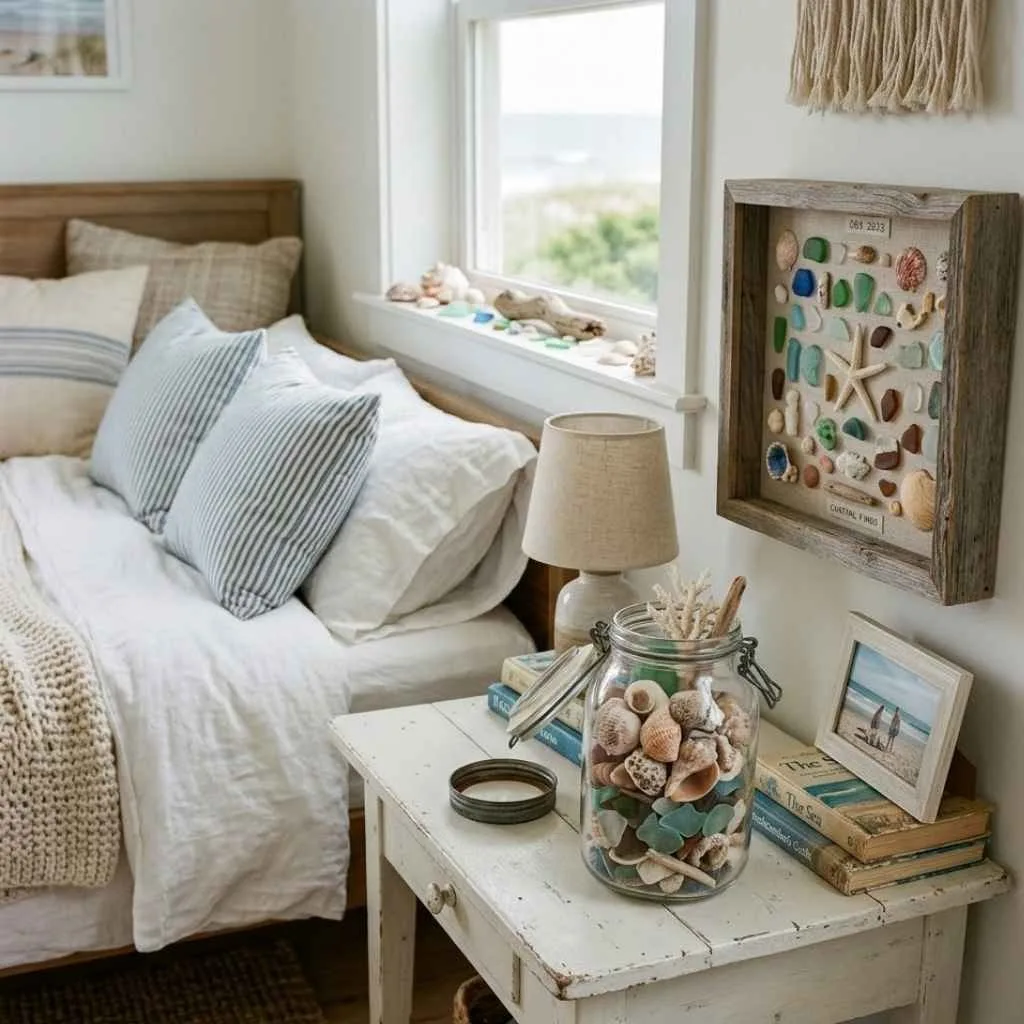 Seashell and Coastal Collectibles as Decor