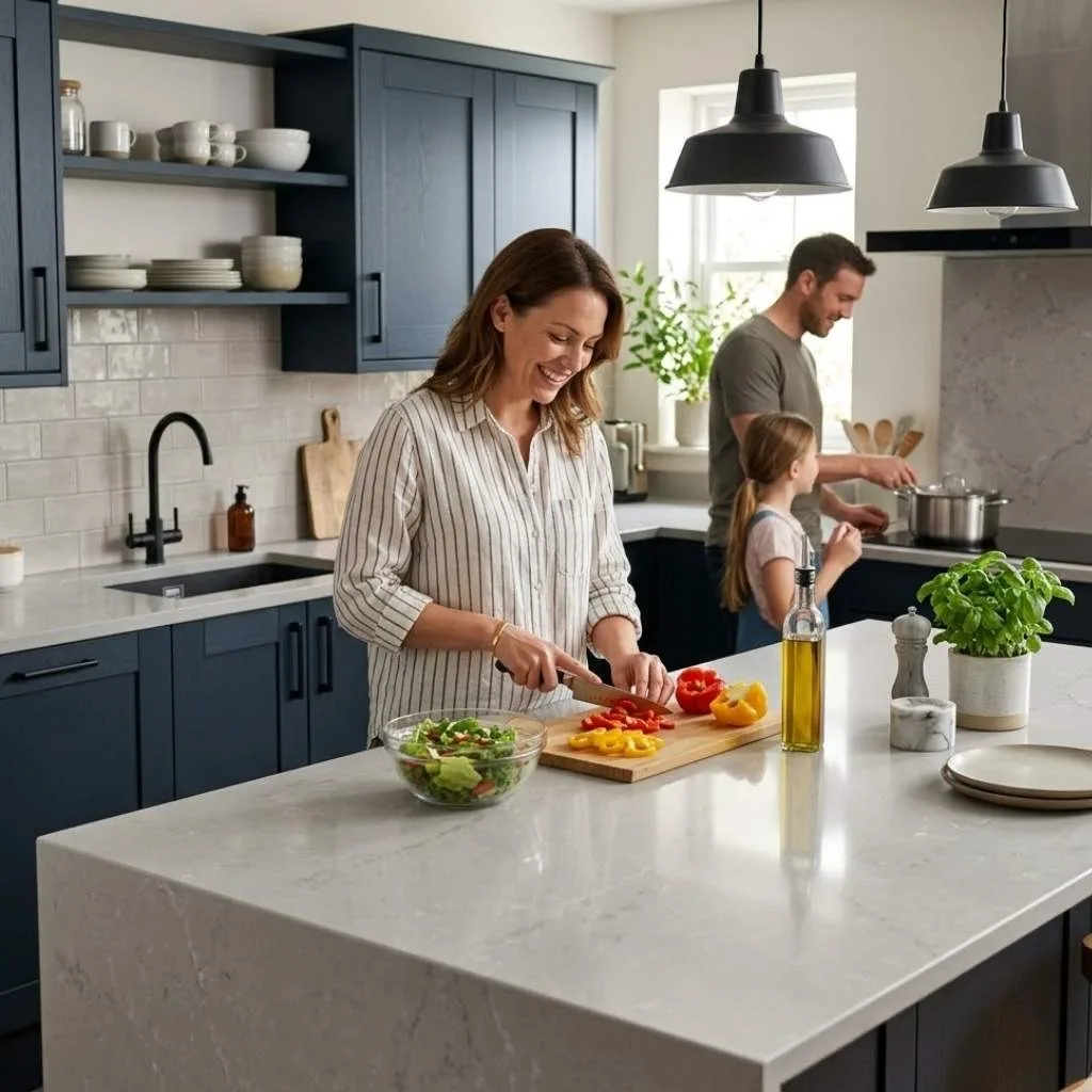Sleek Quartz for Low-Maintenance Modern Living