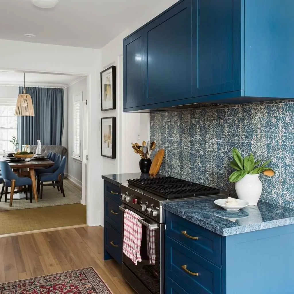 Bold Blue or Green Countertops for a Vibrant Pop of Color