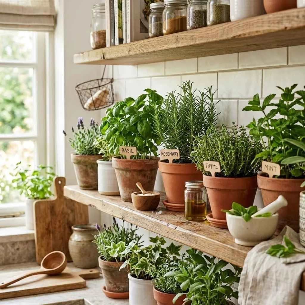  Style with Live Herbs and Potted Plants for a Fresh Natural Look