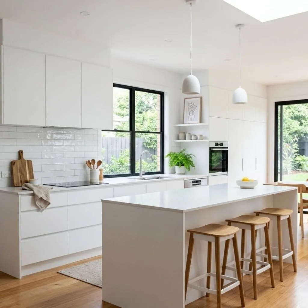 Crisp All-White Minimalism