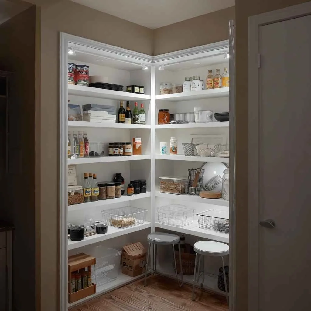 LED Motion-Sensor Lighting Inside the Pantry