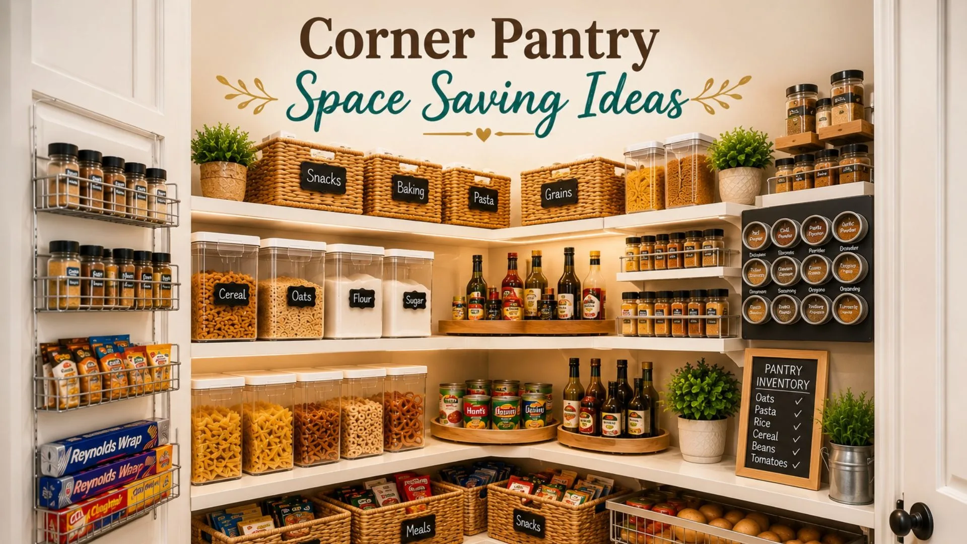 Corner Pantry Space Saving Ideas