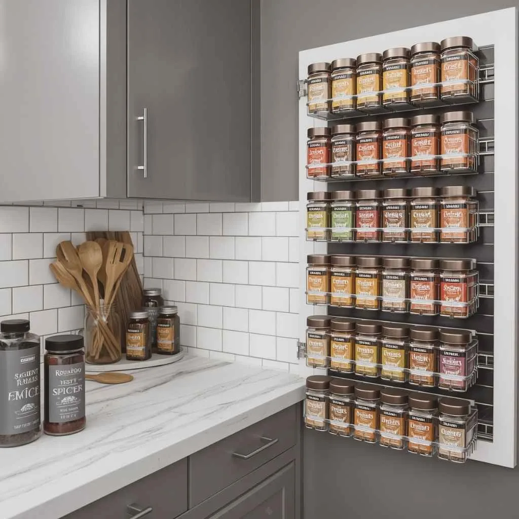 Magnetic Spice Strips for a Clutter Free Counter