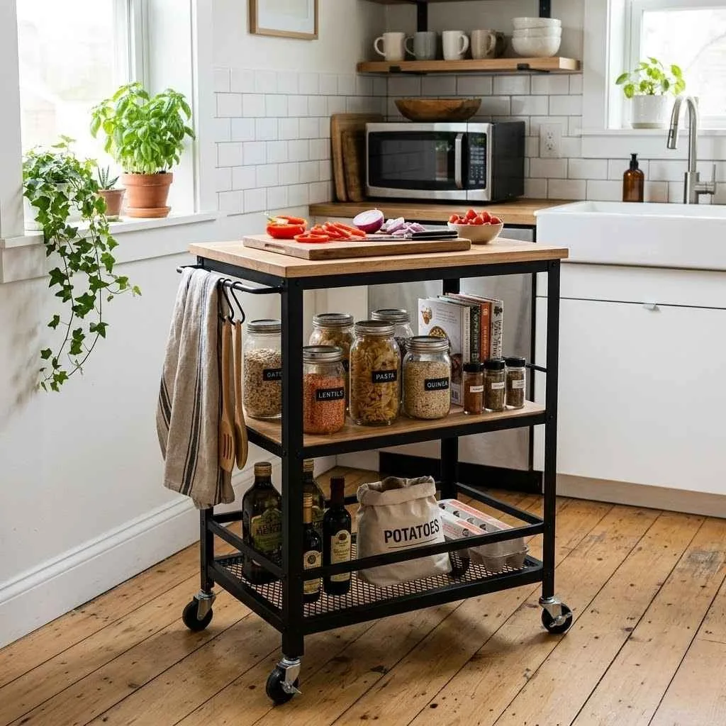 A Rolling Cart That Moves With Your Needs