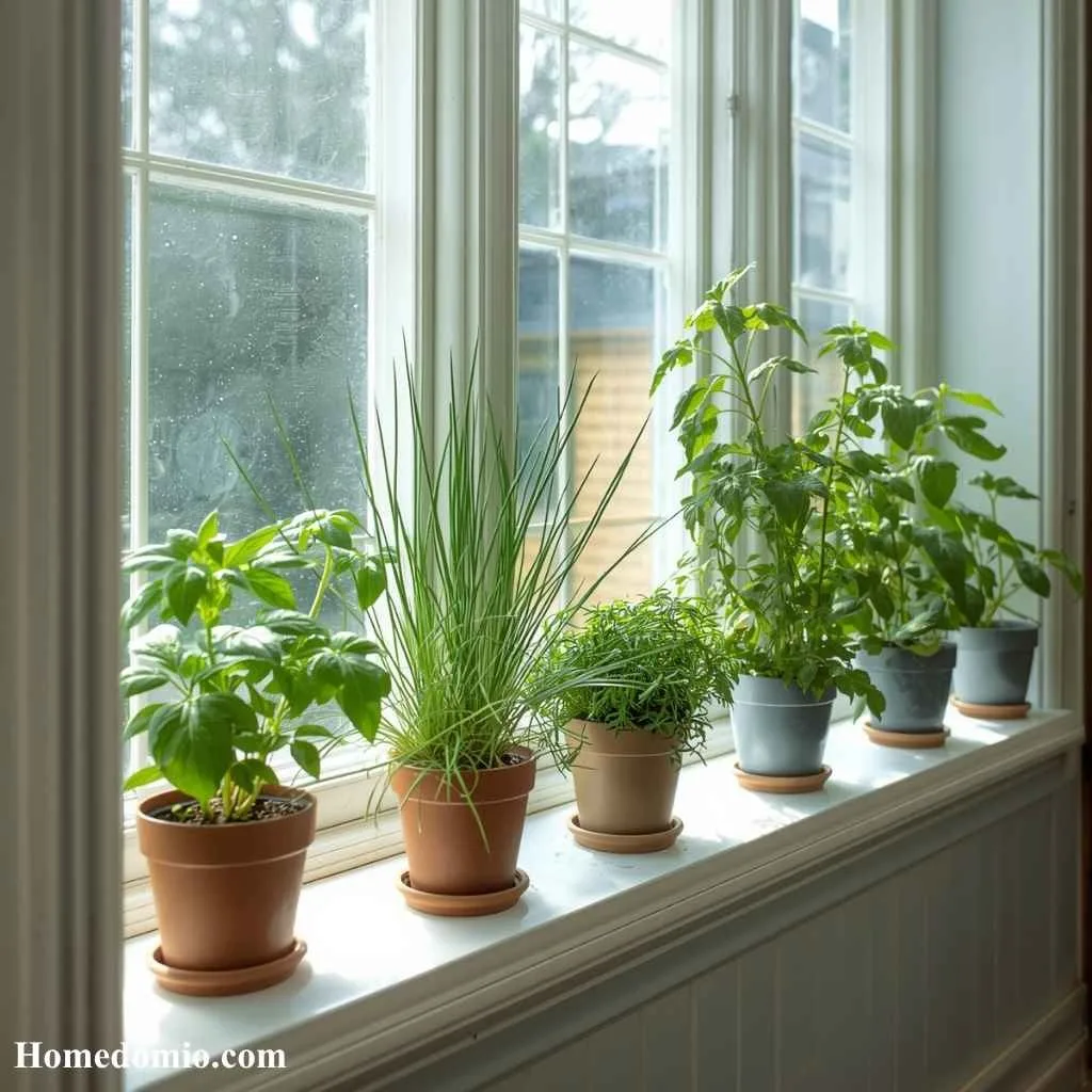 Kitchen Windowsill Herb Garden