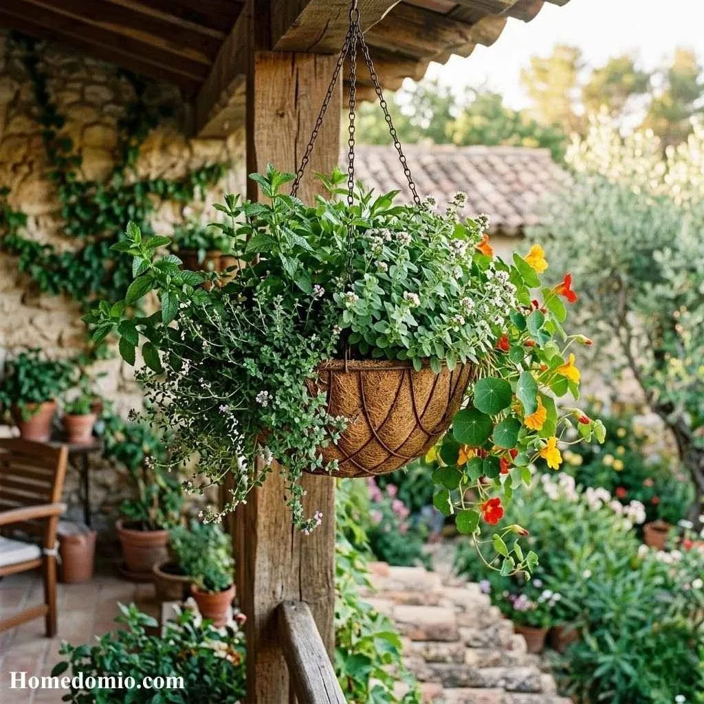 Hanging Basket Herb Garden