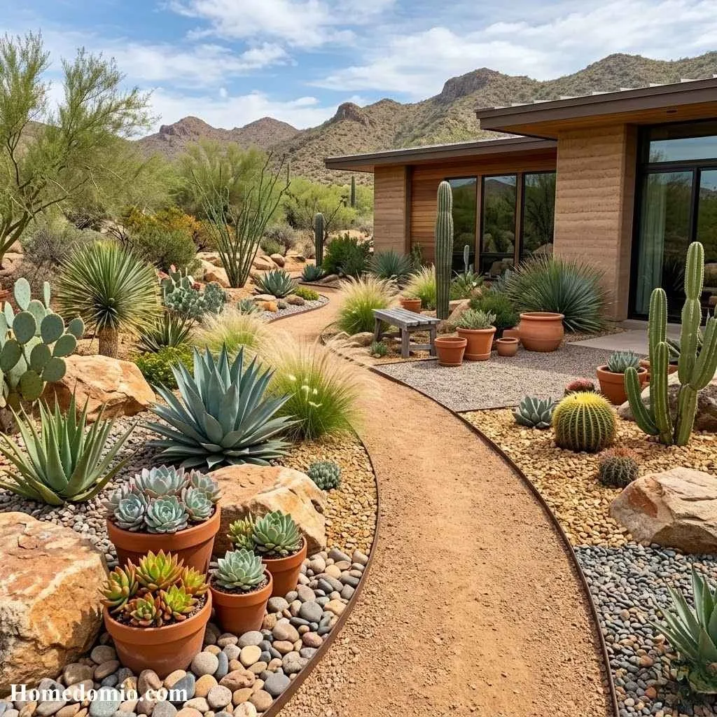 12 Garden Design Ideas for Your Outdoor Space 4 Modern Desert Xeriscape Garden
