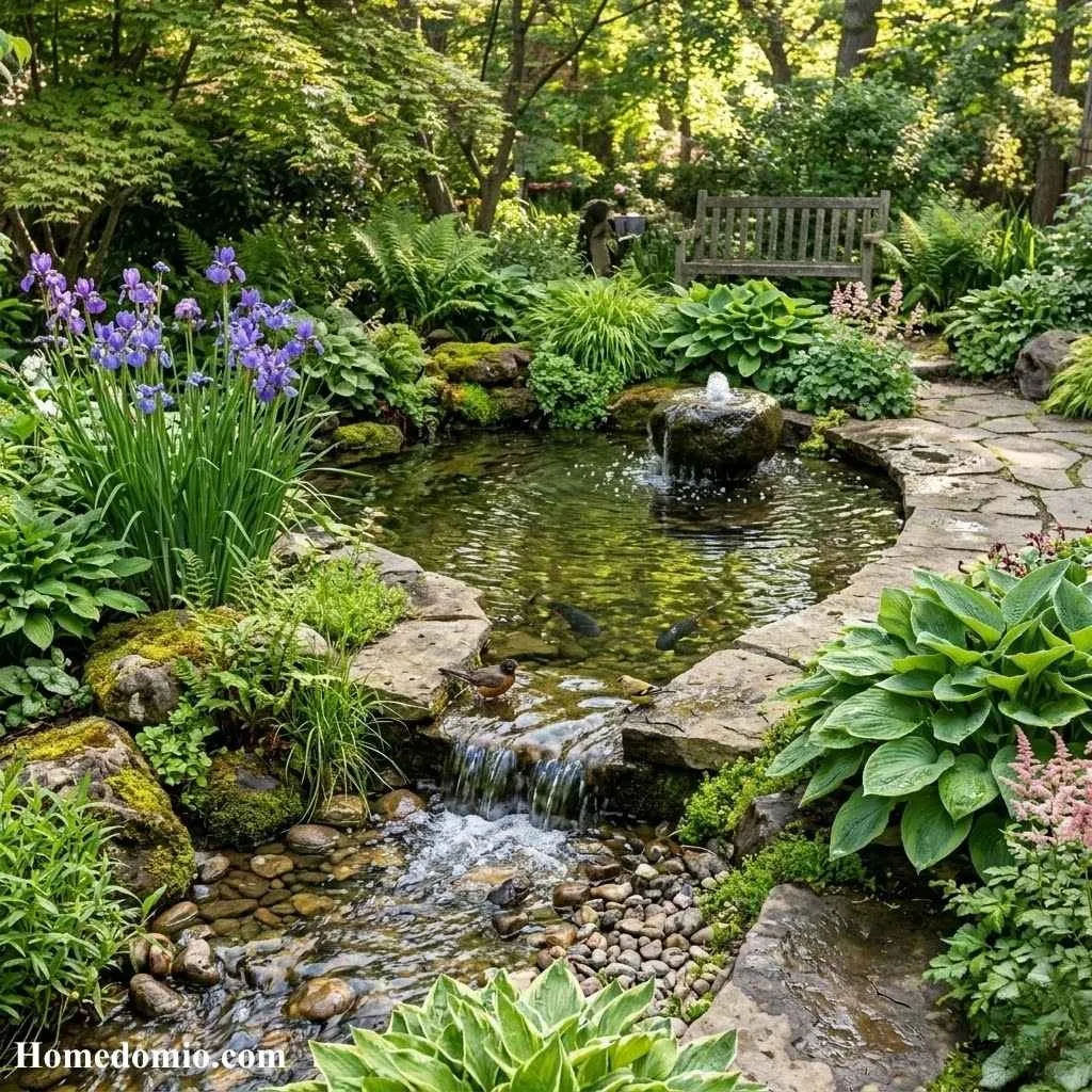 12 Garden Design Ideas for Your Outdoor Space 8 Water Feature Garden