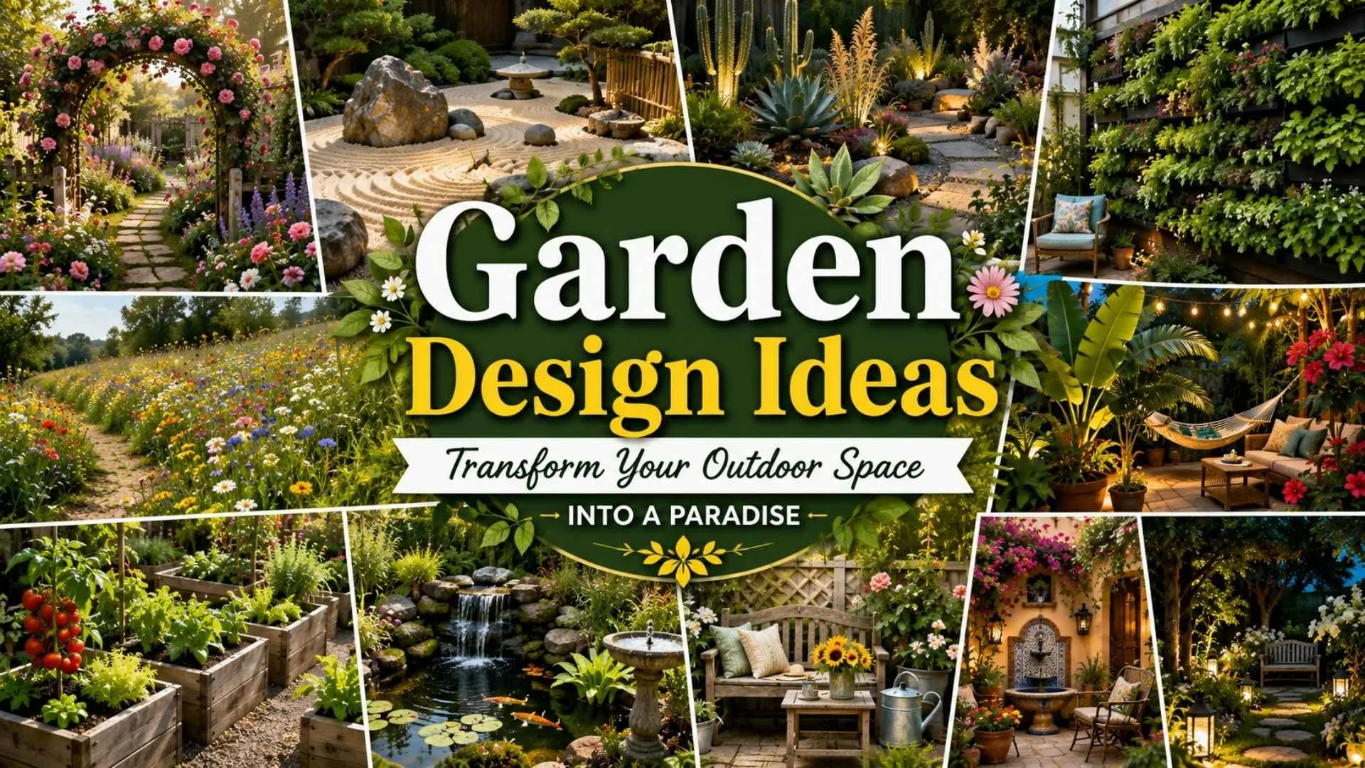 12 Garden Design Ideas for Your Outdoor Space 1 Garden Design Ideas