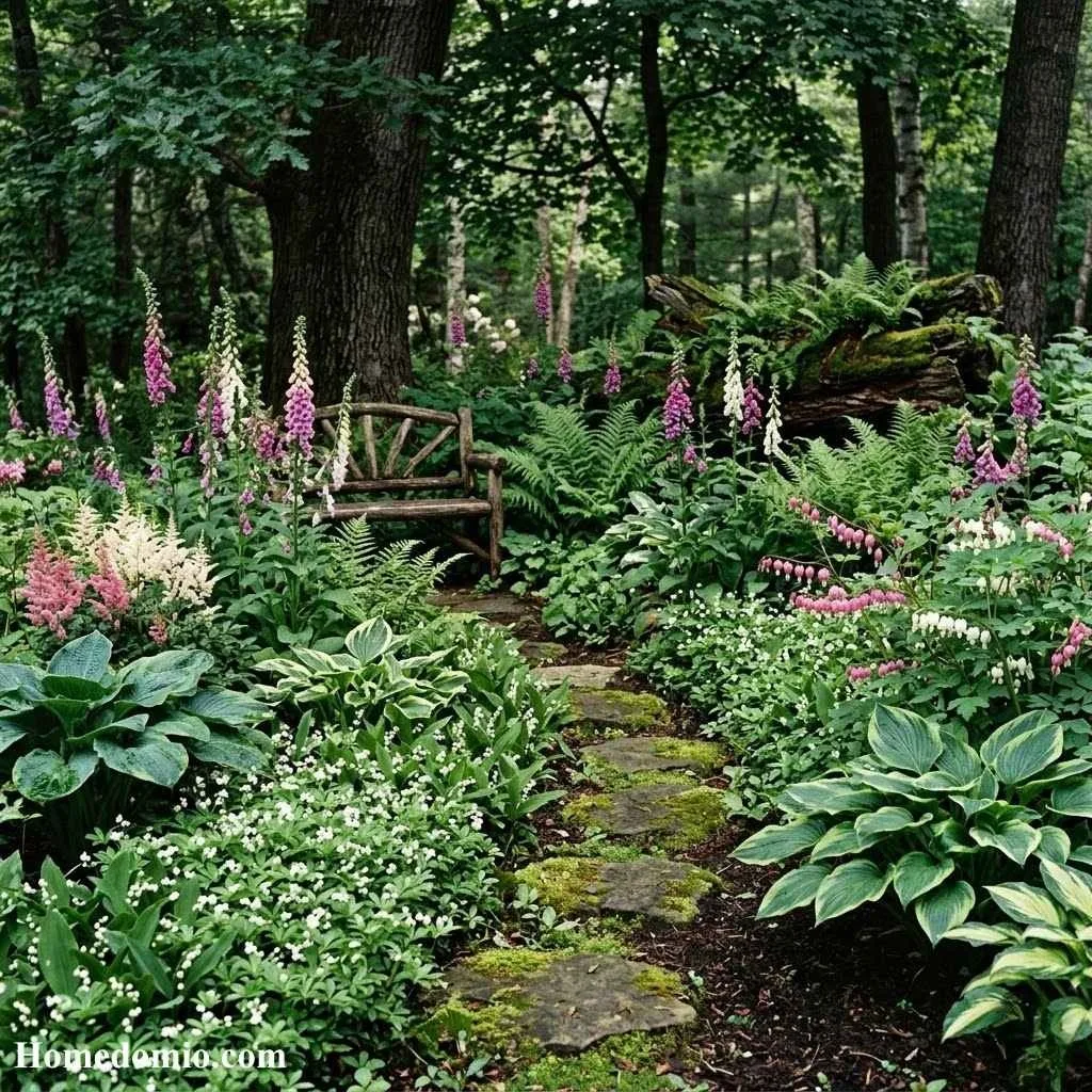  A Shaded Woodland Corner for Ferns and Foxgloves