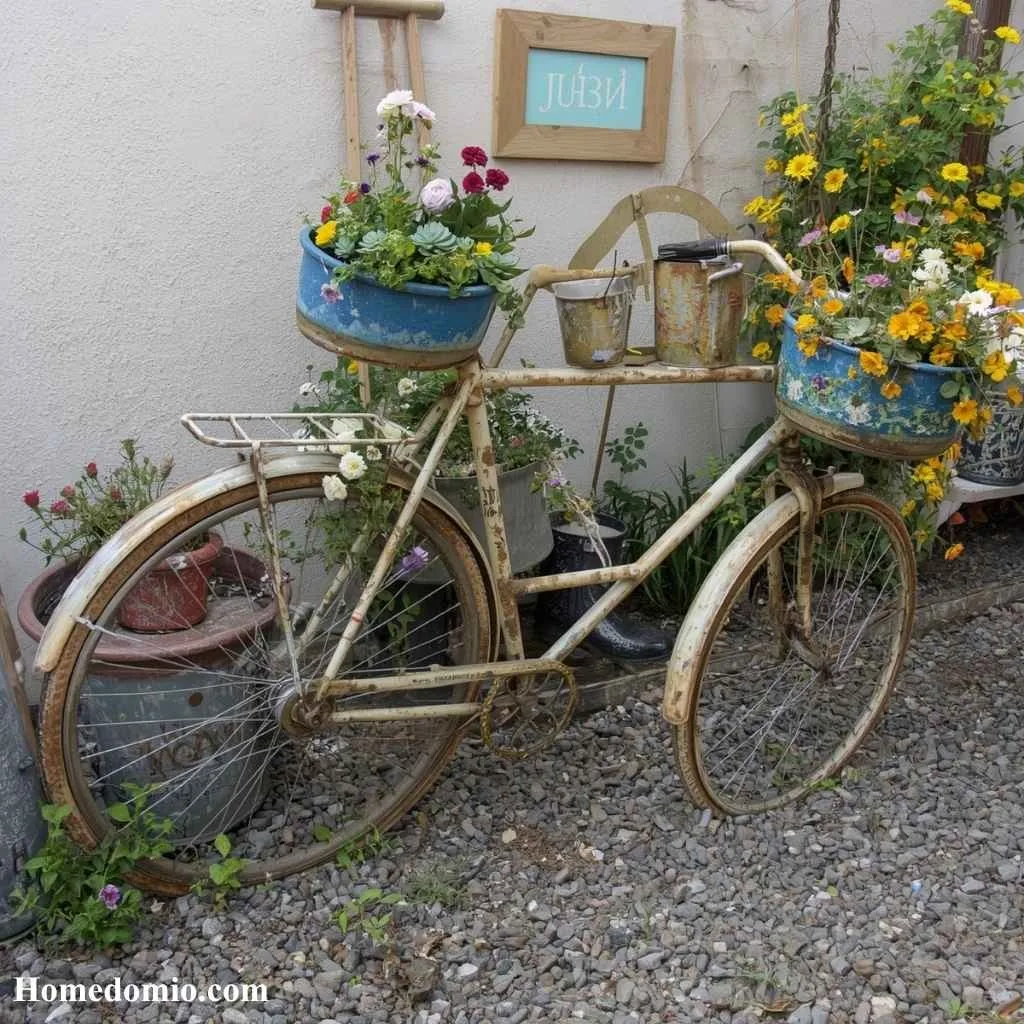 Upcycled Quirky Sculpture Garden