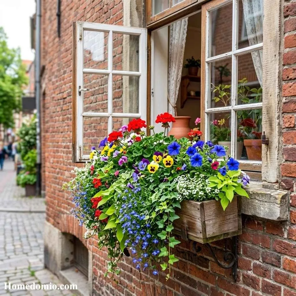 12 City Garden Ideas for Your Urban Space 8 Window Box Flower Display