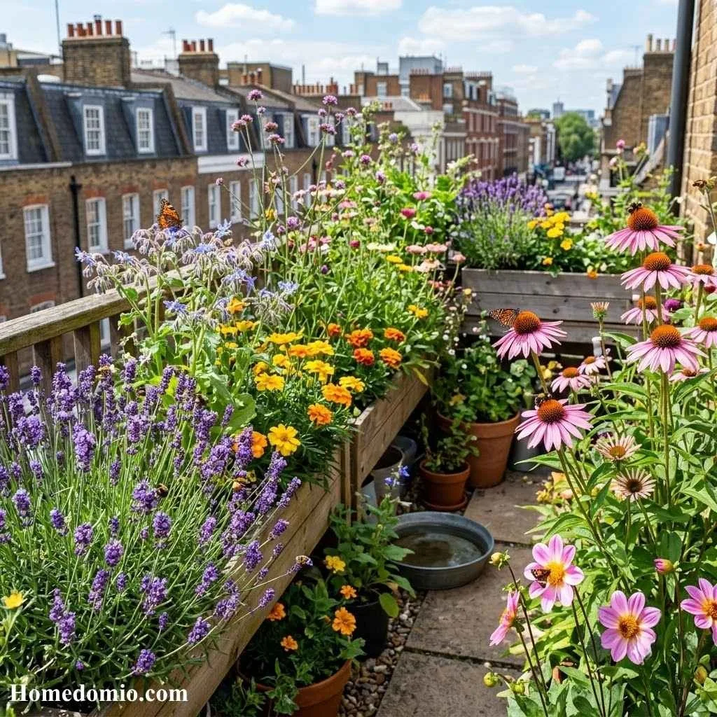12 City Garden Ideas for Your Urban Space 11 Pollinator Friendly City Garden
