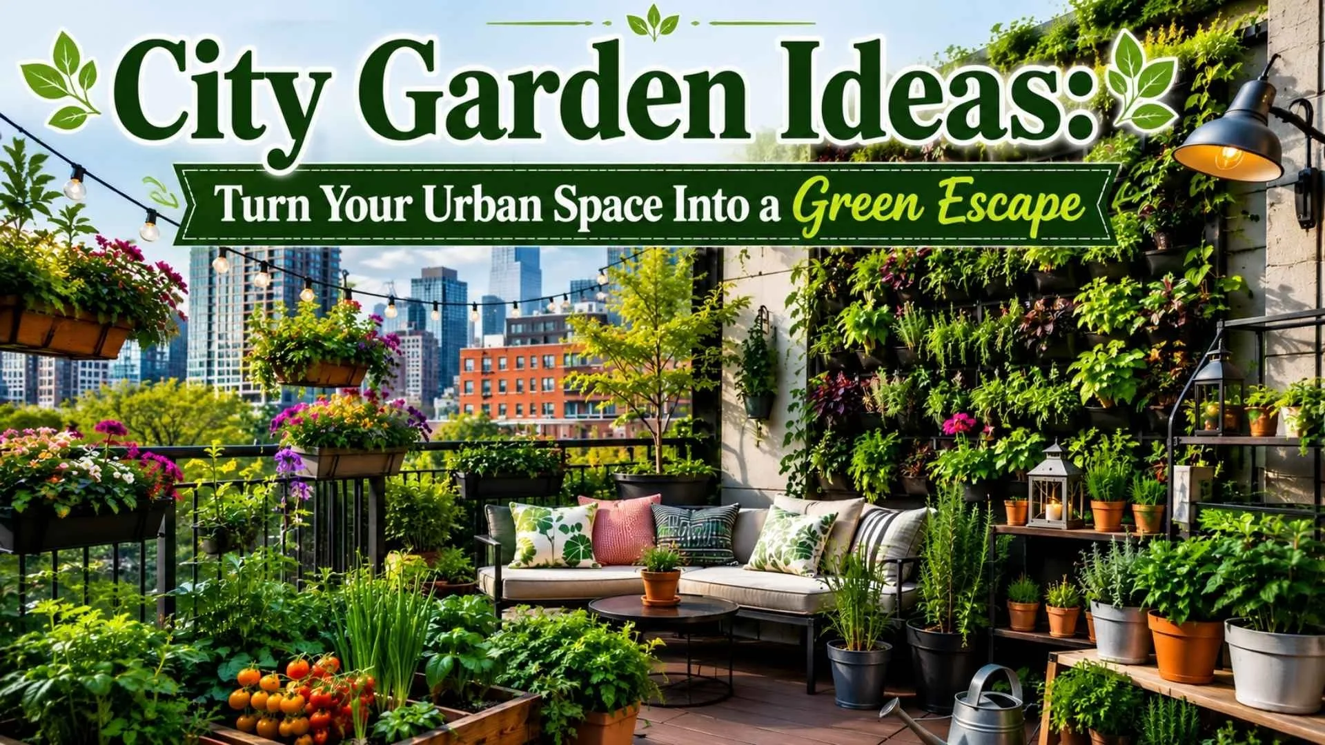 12 City Garden Ideas for Your Urban Space 1 City Garden Ideas