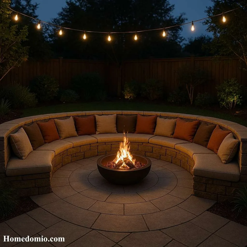 Sunken Fire Pit Lounge Area