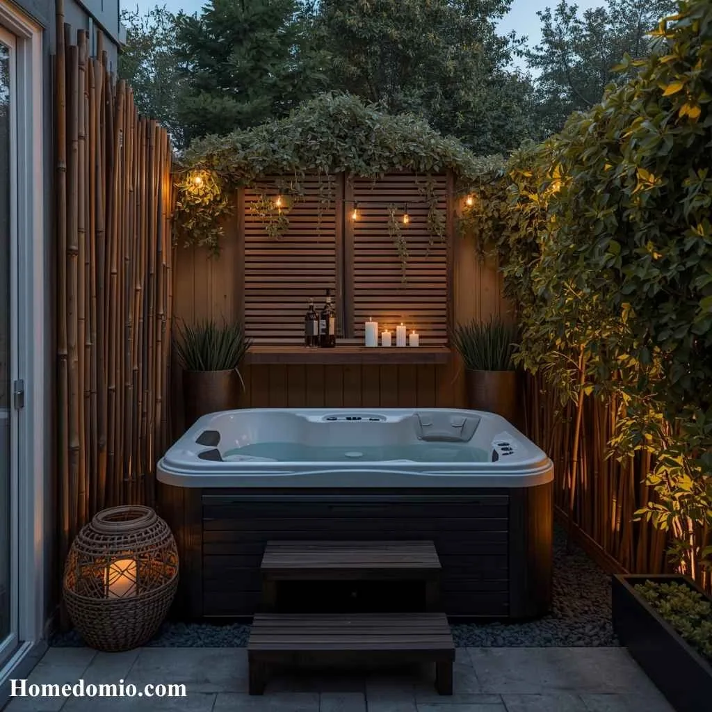 Outdoor Soaking Tub or Hot Tub Nook
